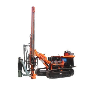 SD-115Y Crawler Type Borehole Blasting Drilling Rig 40m Hammer Drilling