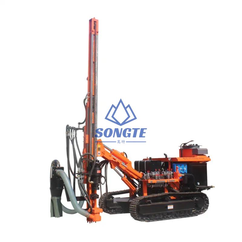SD-115Y Crawler Type Borehole Blasting Drilling Rig 40m Hammer Drilling ...