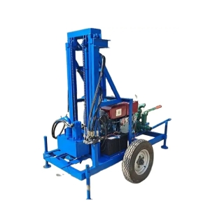 150m Trailer Type Small Water Well Drilling Rig (SW-150W)